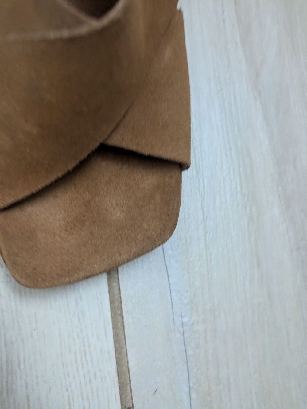 Intentionally Blank Siren Sandal Sling Back Brown Suede Shoes 7 Whiskey - Picture 5 of 8